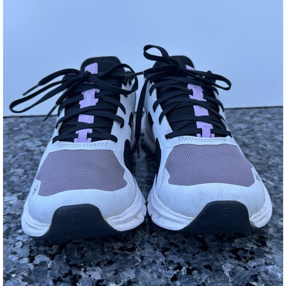 On Cloudrunner Shoes Womens 7.5 Black Purple White Sneakers - Picture 4 of 12